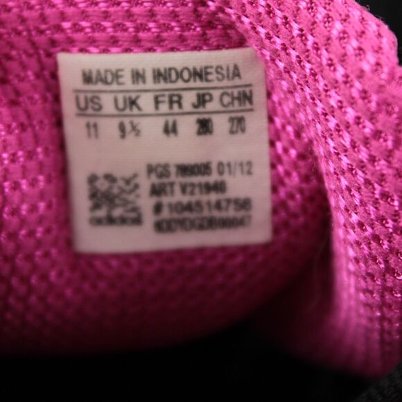 Adidas Running Shoes Womens 11 Black Pink Mesh Athletic Sneakers - Picture 11 of 11